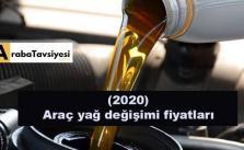 2020 Araç yağ değişim fiyatları